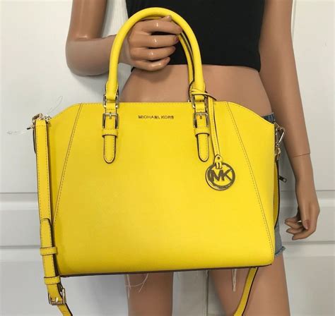 michael kors yellow shoulder bag|michael kors shoulder bag clearance.